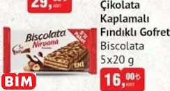 BİSCOLATA   ÇİKOLATA  KAPLAMALI  FINDIKLI GOFRET